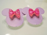 Hot Glue Minnie Mouse Bow Jewelry